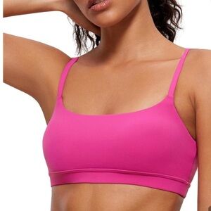 CRZ YOGA Womens Butterluxe Adjustable Spaghetti Strap Sports Bra Size XL /14